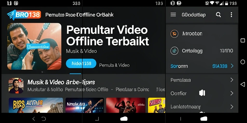 Screenshot tampilan antarmuka aplikasi Pemutar Video Offline BRO138.
