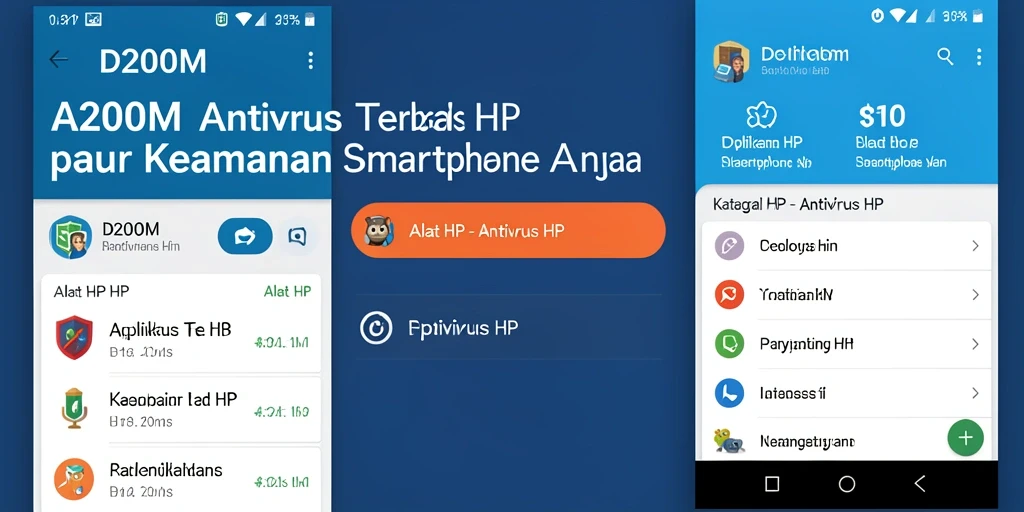 Antarmuka D200M yang modern dan mudah digunakan.