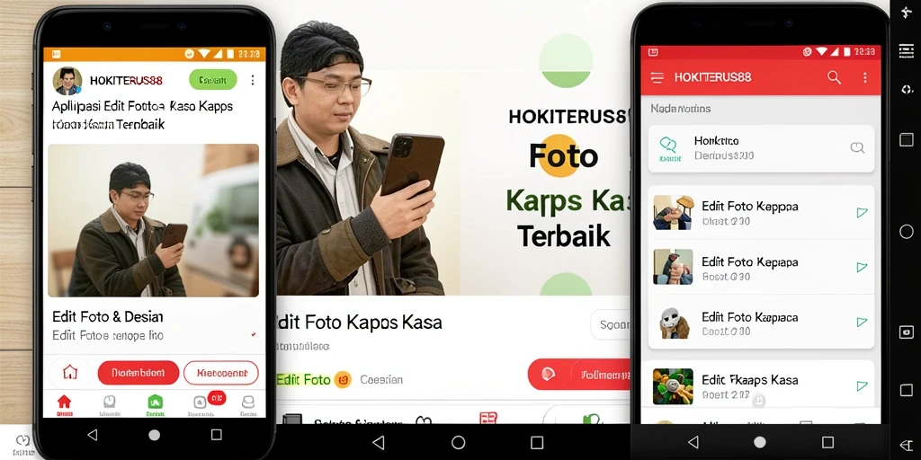 Antarmuka HOKITERUS88 untuk edit foto kertas kaca yang menarik.