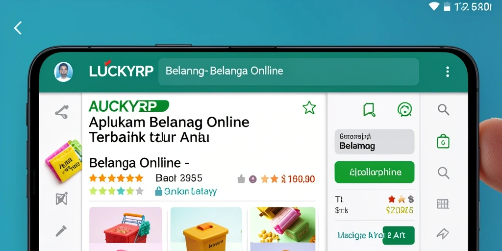 Antarmuka pengguna LUCKYRP yang menarik dan fungsional.