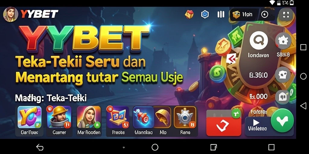 Tampilan antarmuka YYBET dengan berbagai teka-teki menantang.